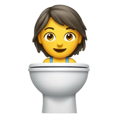 Woman skibidi toilet sticker