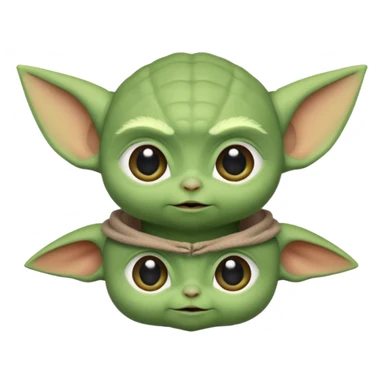 Baby Yoda head sticker