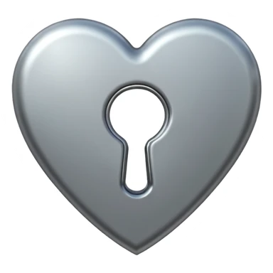 heart with a keyhole sticker