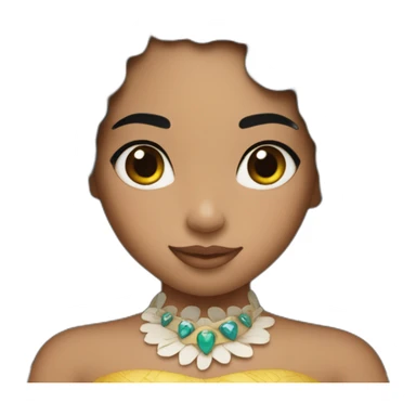 Princesse vaiana dort sticker