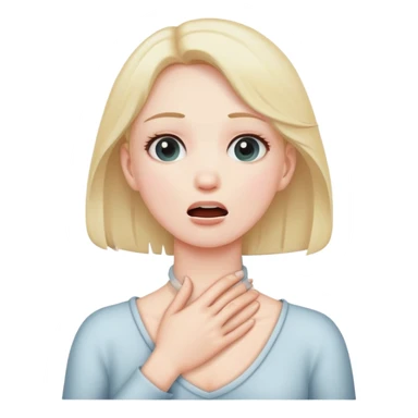 hand around neck choking  sticker