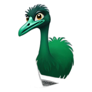 emu with laptop sticker