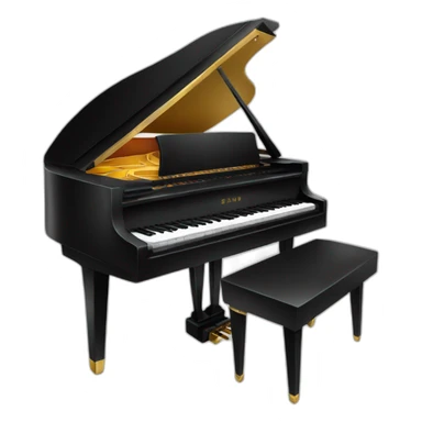 grand piano sticker