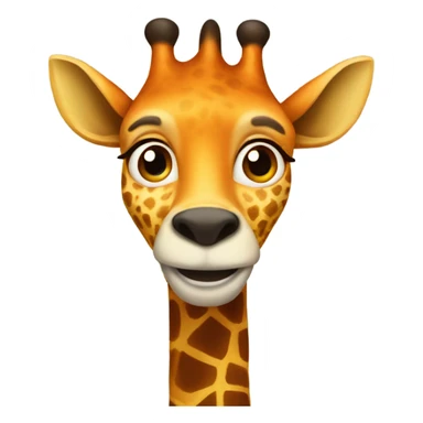 Jiraffe with fox face  sticker