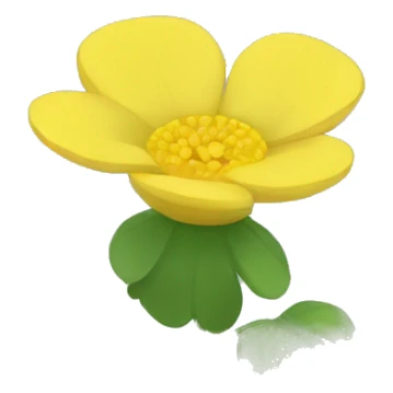 Buttercup flower sticker