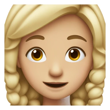 Girl with a finger on her teeth winking sticker