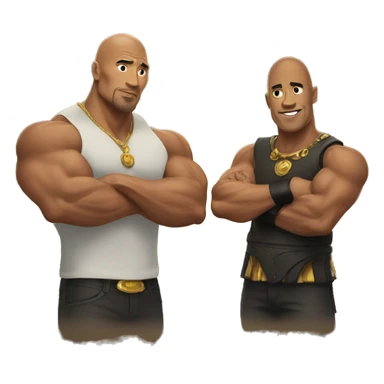 The rock and midas sticker