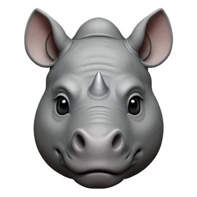 cinematic-noble--rhinoceros-portrait-emoji,slate-grey-hide--poised-and-regal,-with-a-massive,-powerful-build-and-a-thick, -deep-set-soulful-piercing-eyes,-simplified-yet-sharp-and-sophisticated-features,-highly-detailed,-large-black-eyes, zoomed out showing shoulders sticker