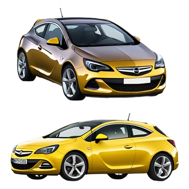 Coche opel Astra gtc derrapando  sticker