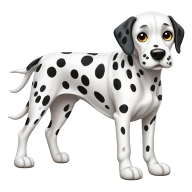 Dalmatian dog full body sticker