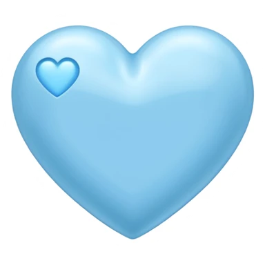 Baby blue heart sticker