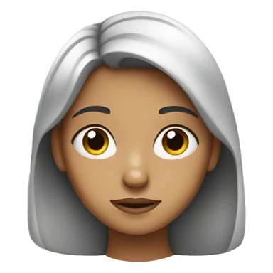 The girl has a face of uncertainty sticker