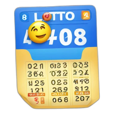 lotto ticket sticker