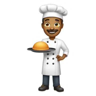 cook with dish sticker