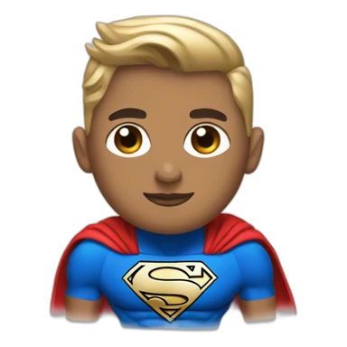 Superman wearing a tutu sticker