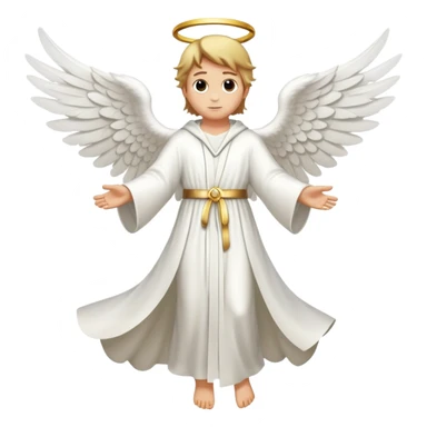 the angel is flying  sticker