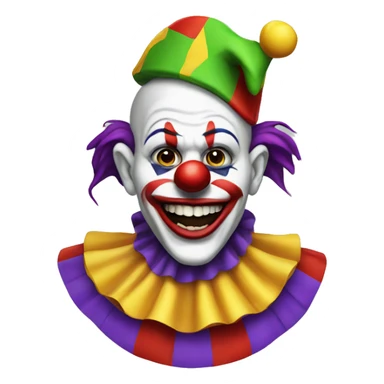 Jester clown sticker