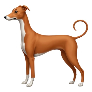 Red brindle greyhound sticker