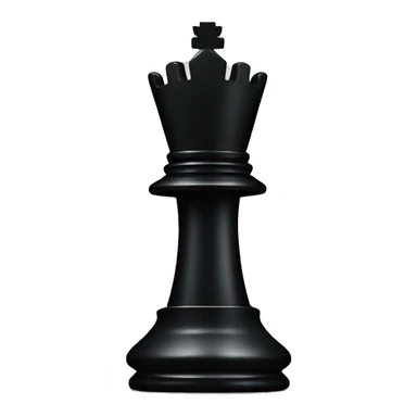 chess piece King black with ninja sticker