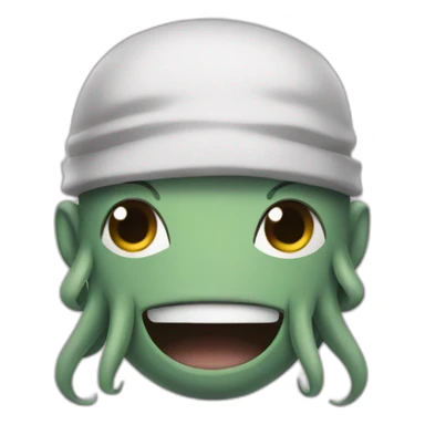 cute kraken naruto face sticker