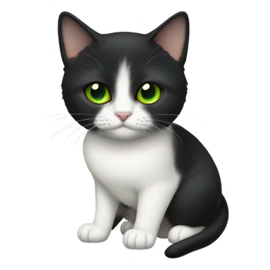 Black munchkin cat sticker