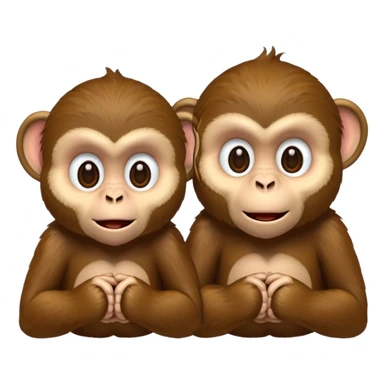 monkeys talking sticker