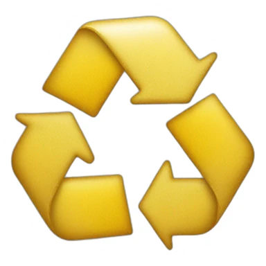 yellow recycling sticker