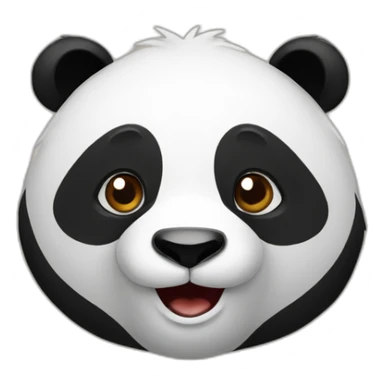 Panda sur ours sticker