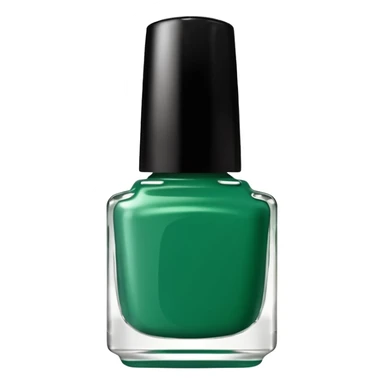 green nail color bottle sticker
