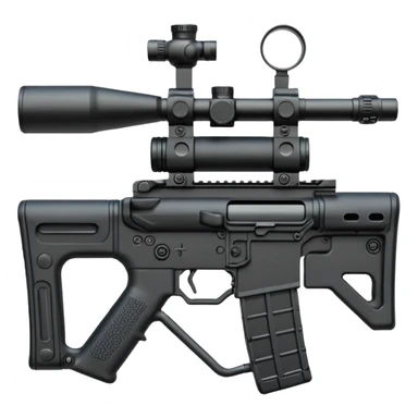 AR-15 drum mag and scope sticker