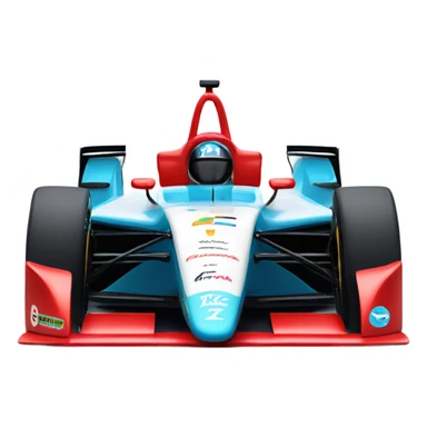 formula e racing car digital twi sticker