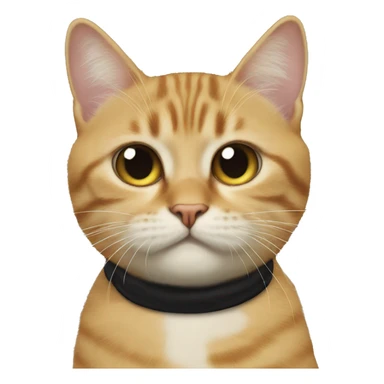 handlebar mustache on a cat sticker