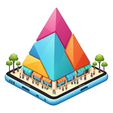 commerce triangulaire sticker