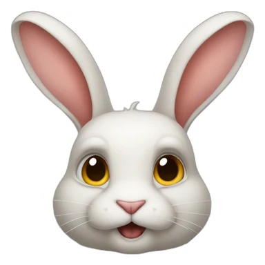 Rabbit giga chad sticker