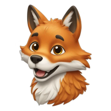 Chipeur the fox sticker