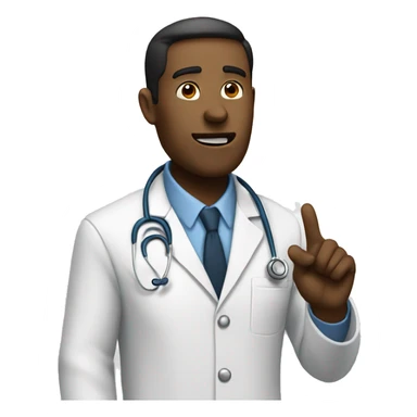 doctor speaking gesticulating sticker