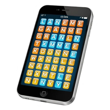 a phone showing the game wordle being played on it  sticker