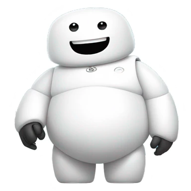 happy baymax sticker