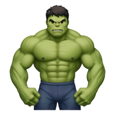 Alien buff as hulk sticker