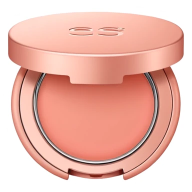 salmon pink makeup packaging sticker