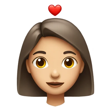 Girl with heart sticker