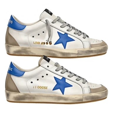 golden goose low sneakers white sticker