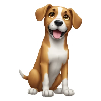 dog-waving-one-hand sticker