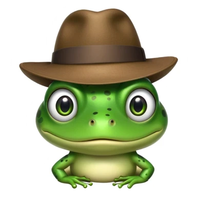 frog with fedora sticker