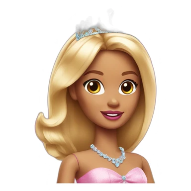 Barbie princess sticker