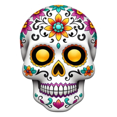 Sugar skull sticker