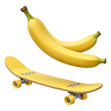 banana on skateboard doing backflip sticker