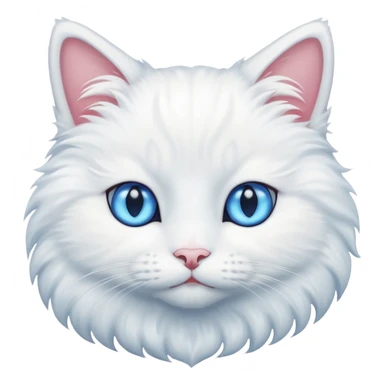 white cat sticker