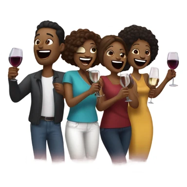 Karaoke and wine sticker