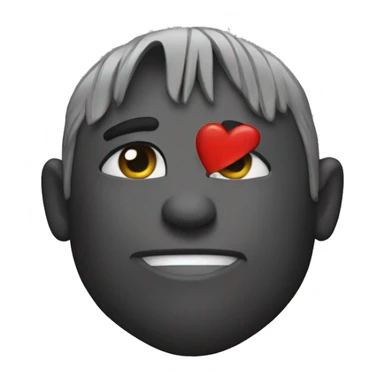 ❤️‍🔥 make this heart in black  sticker
